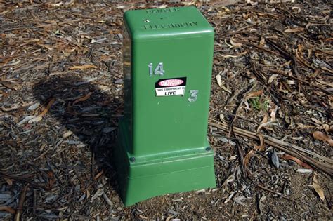 green box electrical transformer|green electrical box outside house.